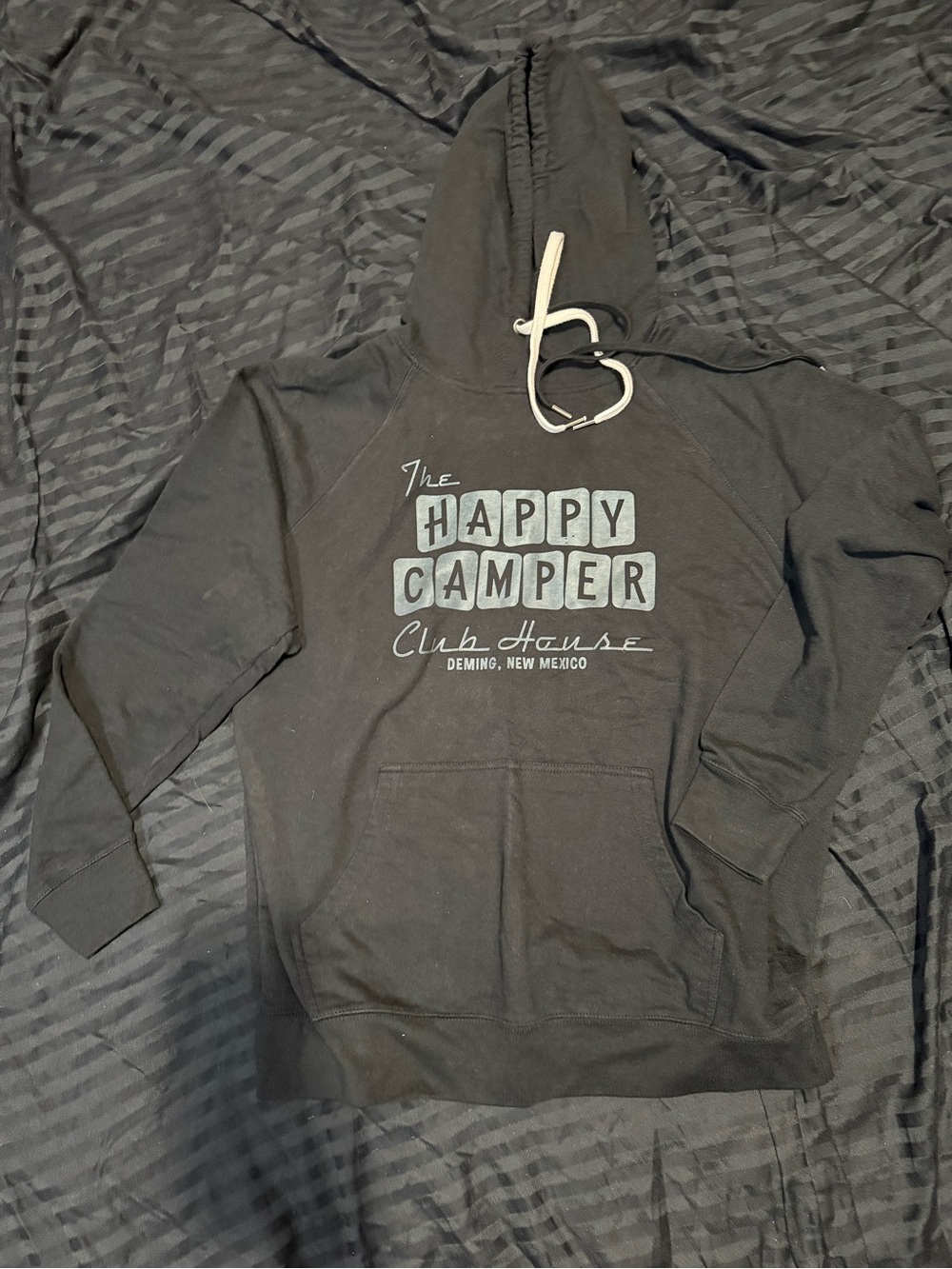 The Happy Camper Clubhouse Black Pullover Hoodie